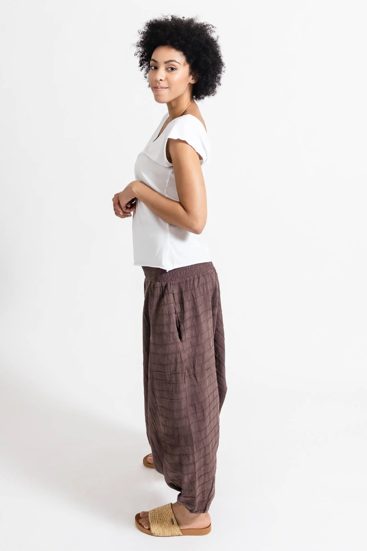 Low Crotch Pants - Pintuck - Image 13