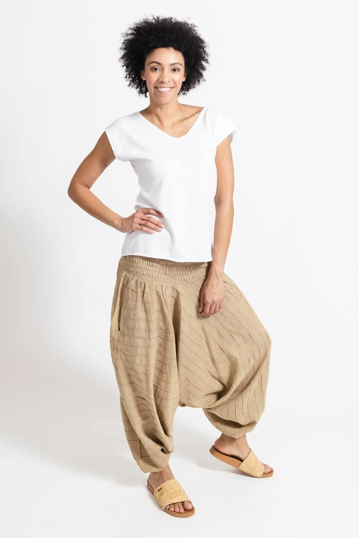 Low Crotch Pants - Pintuck - Image 25