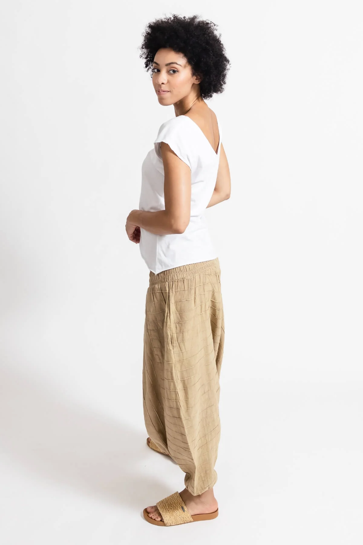 Low Crotch Pants - Pintuck - Image 29