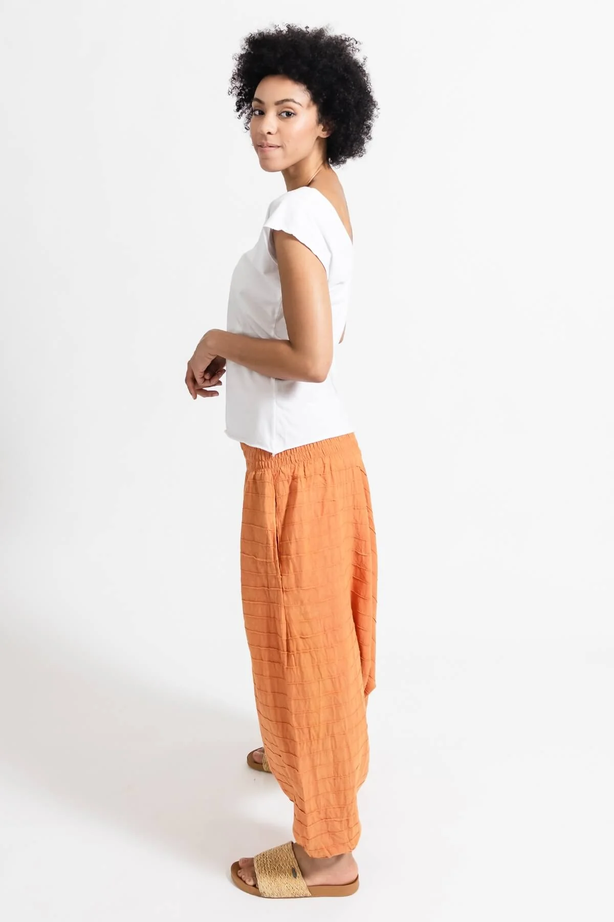 Low Crotch Pants - Pintuck - Image 34