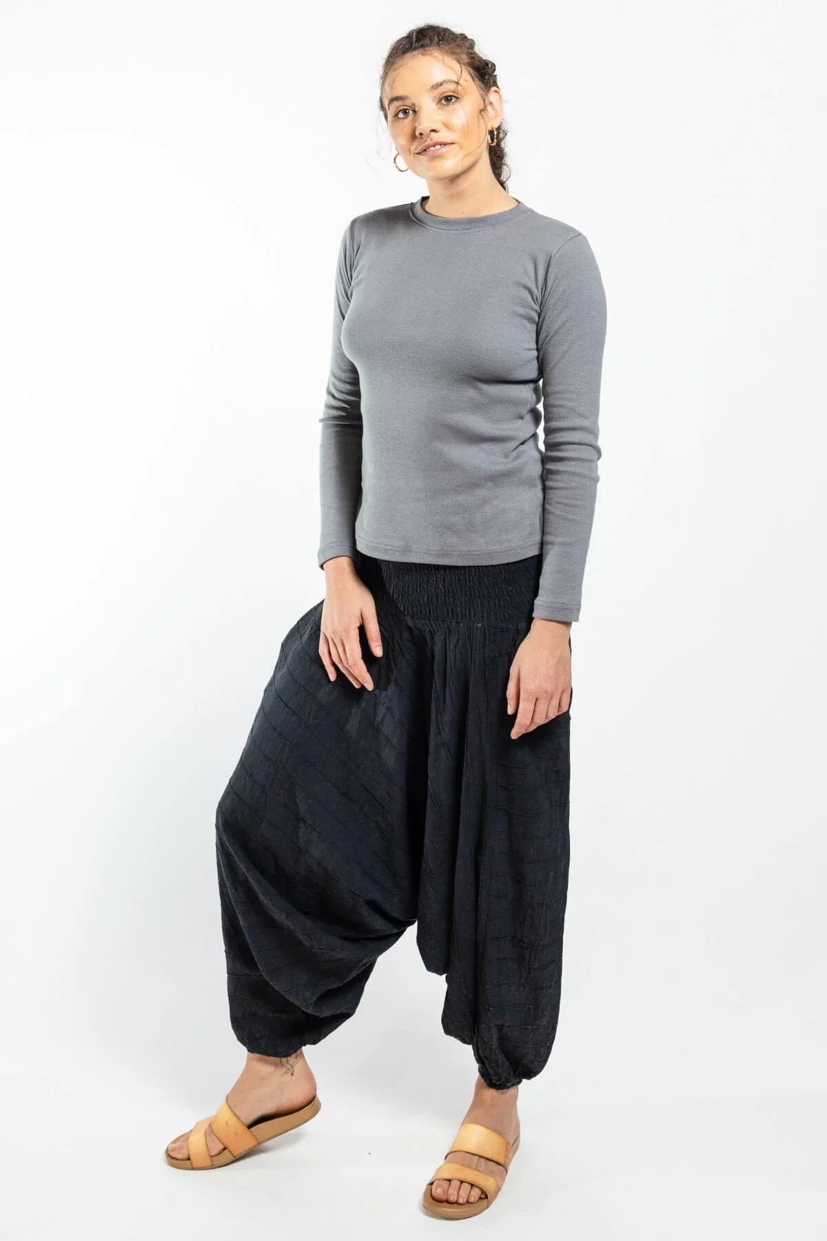 Low Crotch Pants - Pintuck - Image 39