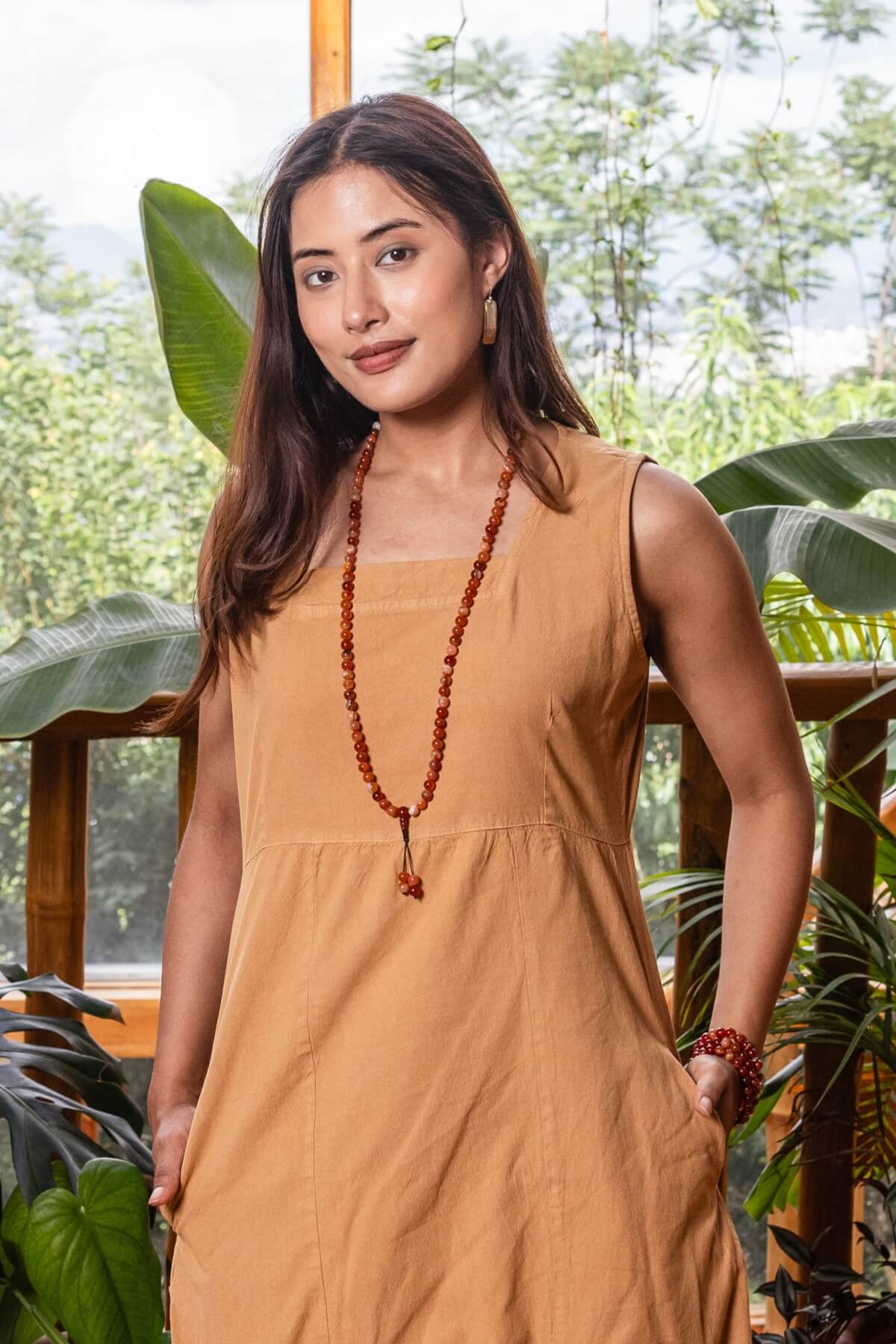 Carnelian Mala Necklace - Image 7