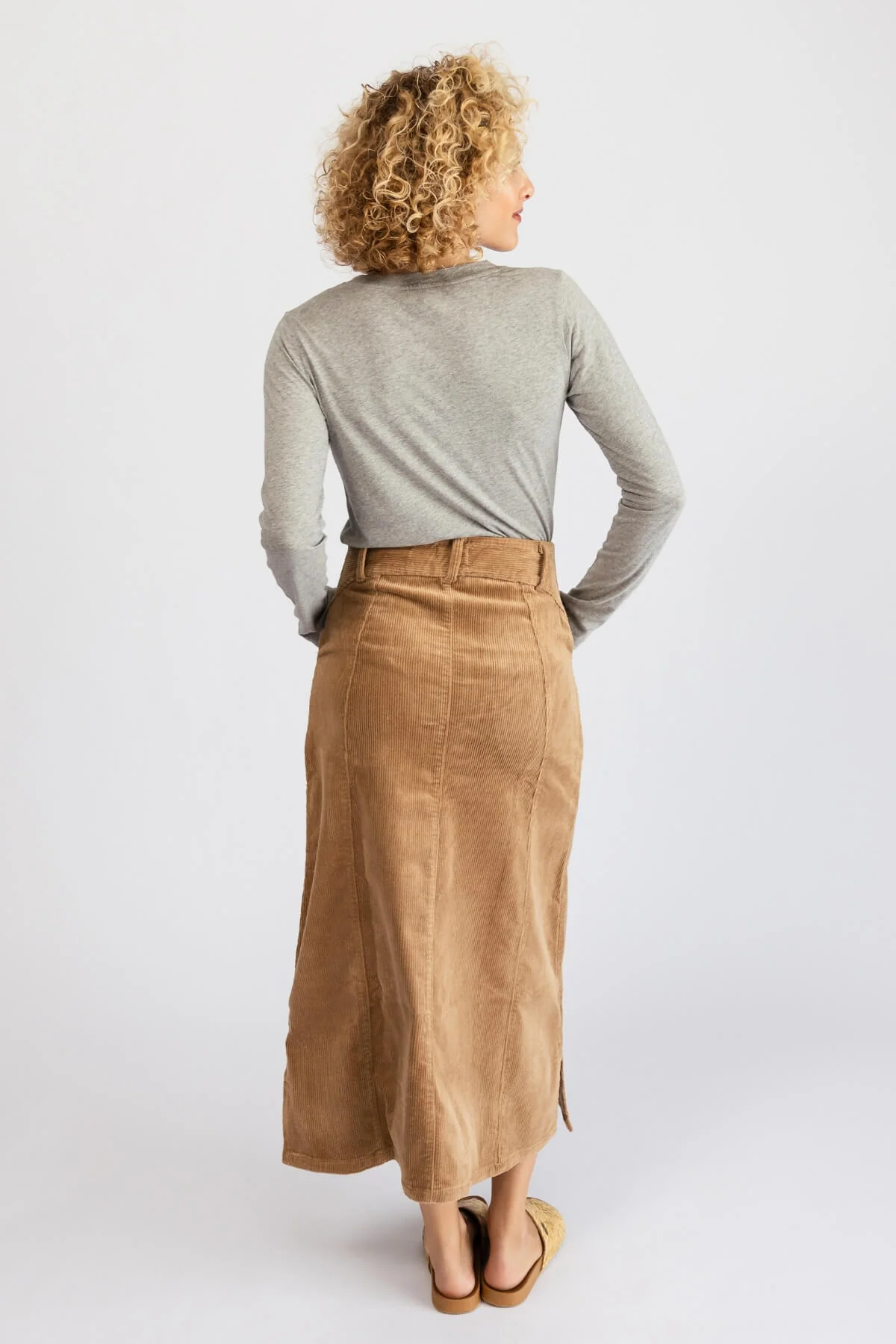 Corduroy Maxi Skirt - Image 13