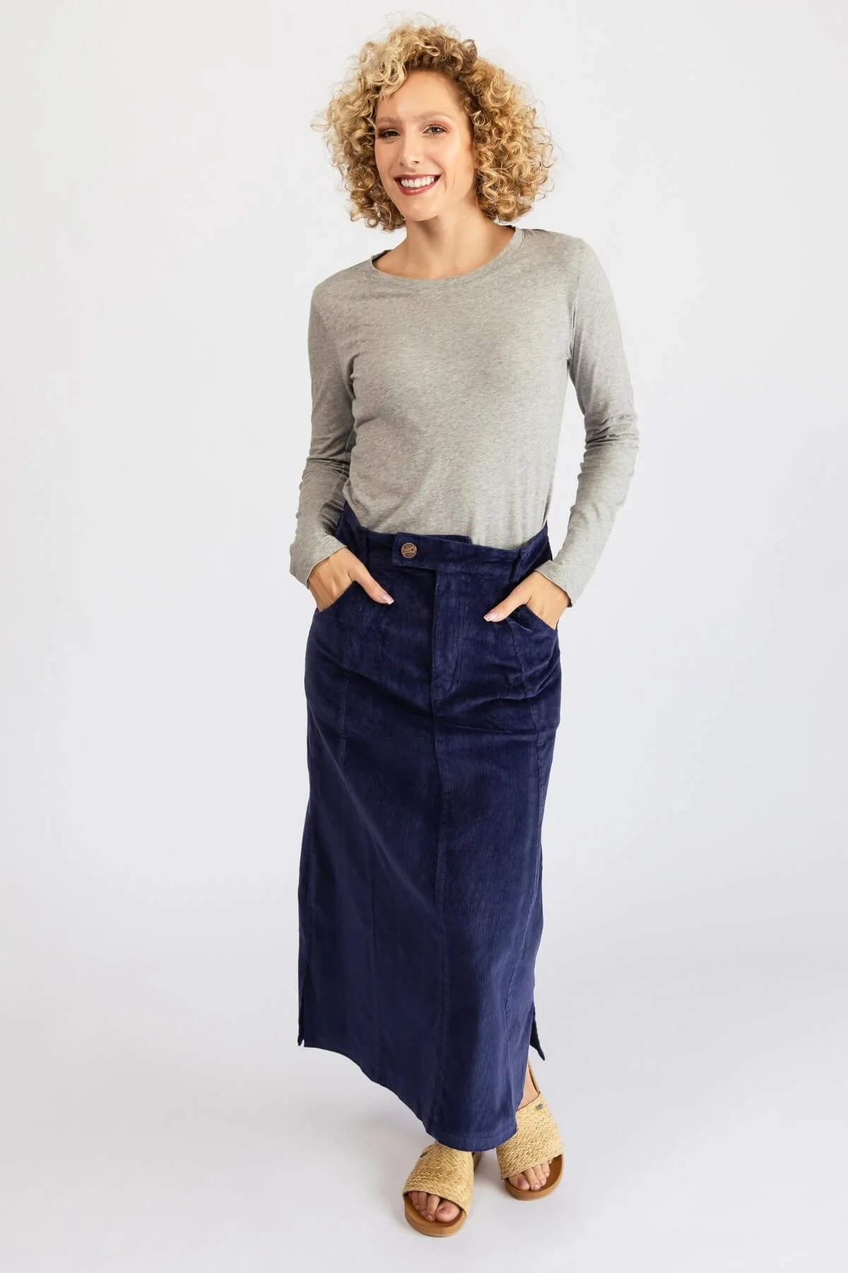 Corduroy Maxi Skirt - Image 18