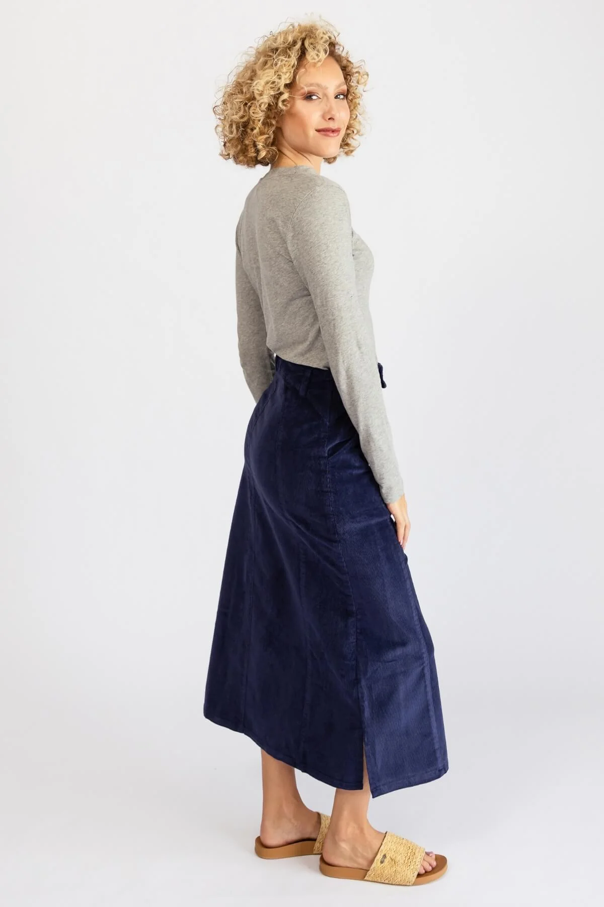 Corduroy Maxi Skirt - Image 19