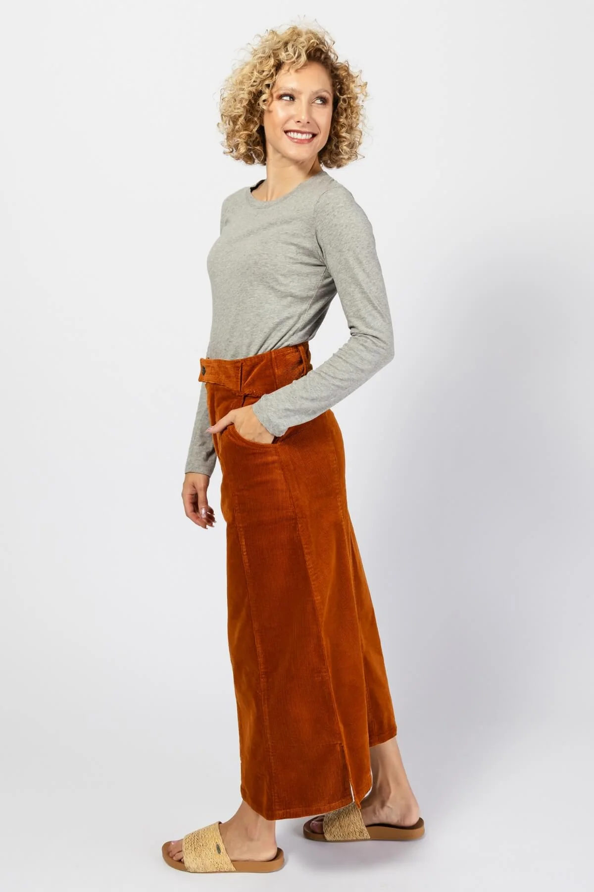 Corduroy Maxi Skirt - Image 24