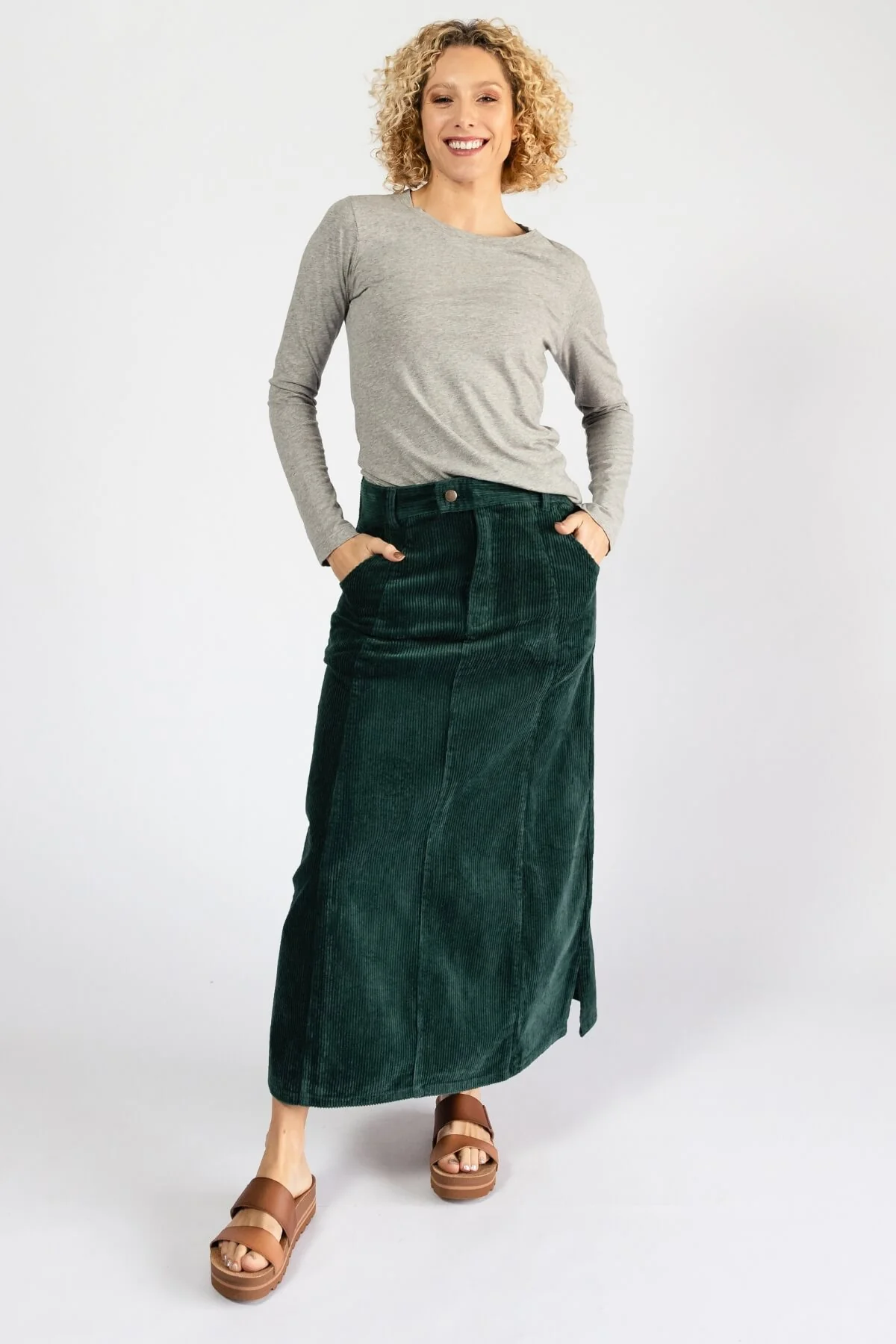 Corduroy Maxi Skirt - Image 29