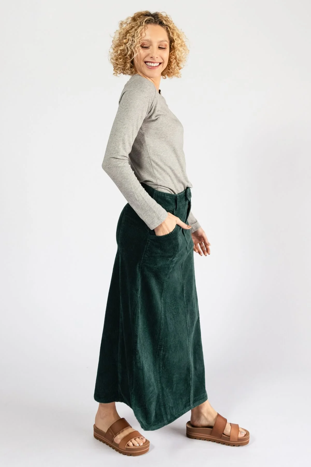 Corduroy Maxi Skirt - Image 32