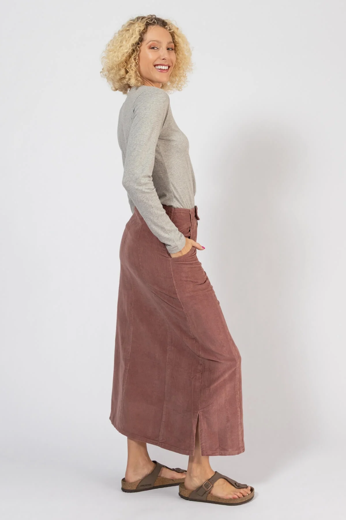 Corduroy Maxi Skirt - Image 38