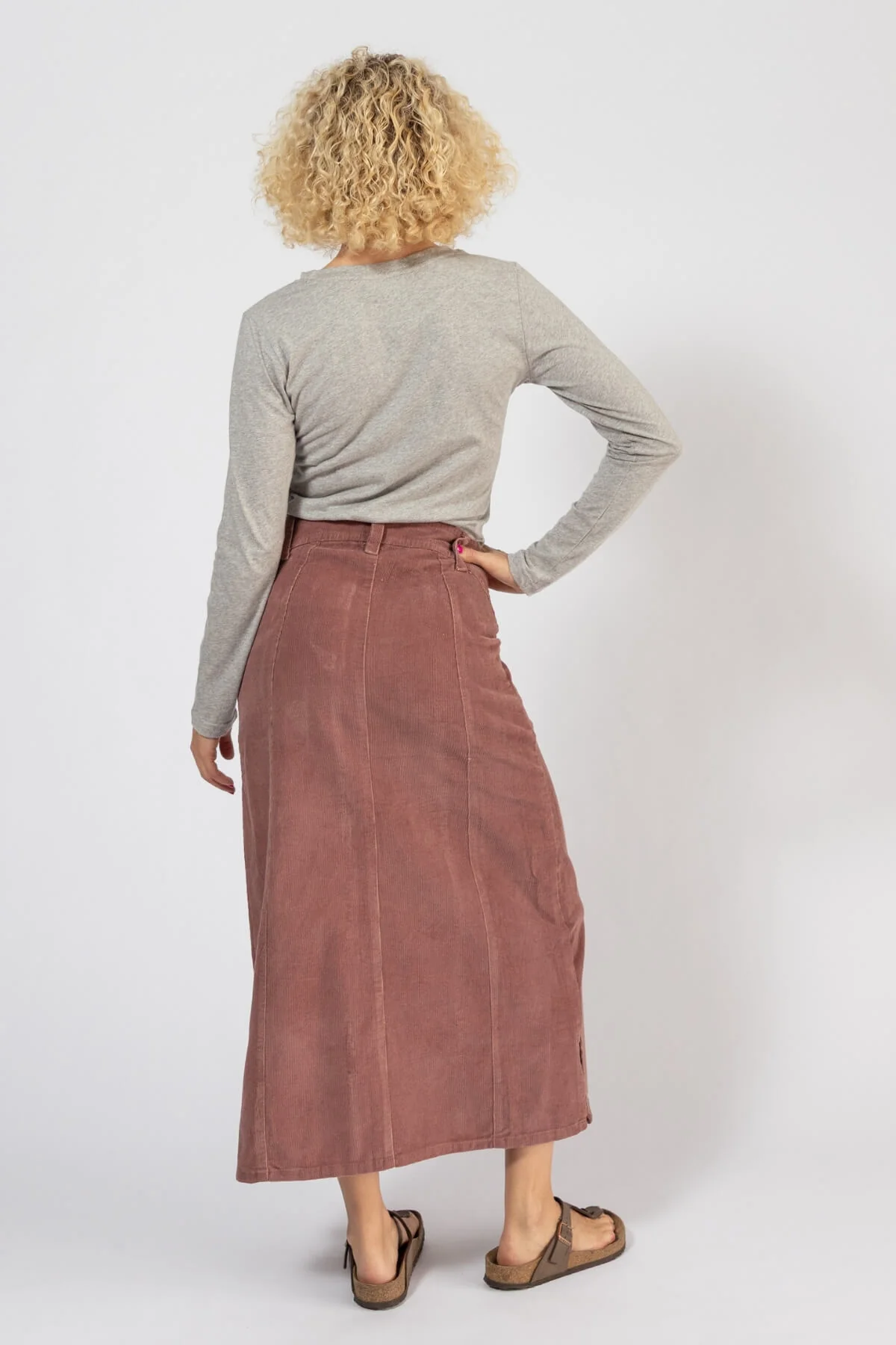 Corduroy Maxi Skirt - Image 42
