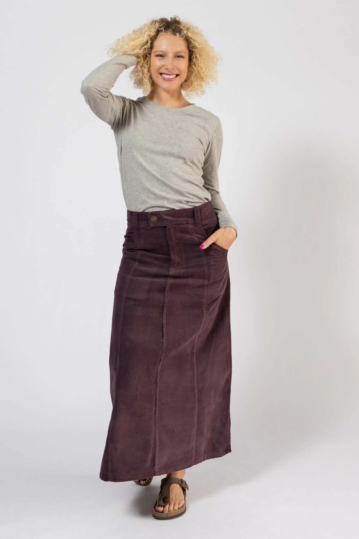 Corduroy Maxi Skirt - Image 43