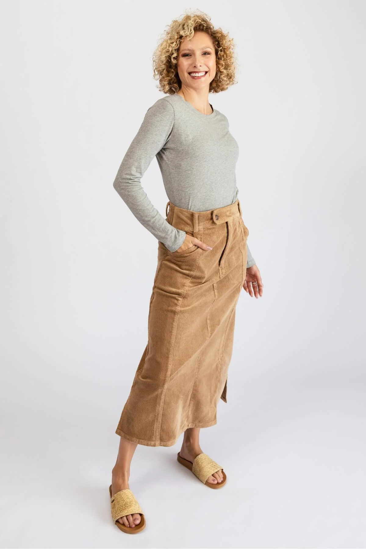Corduroy Maxi Skirt - Image 5