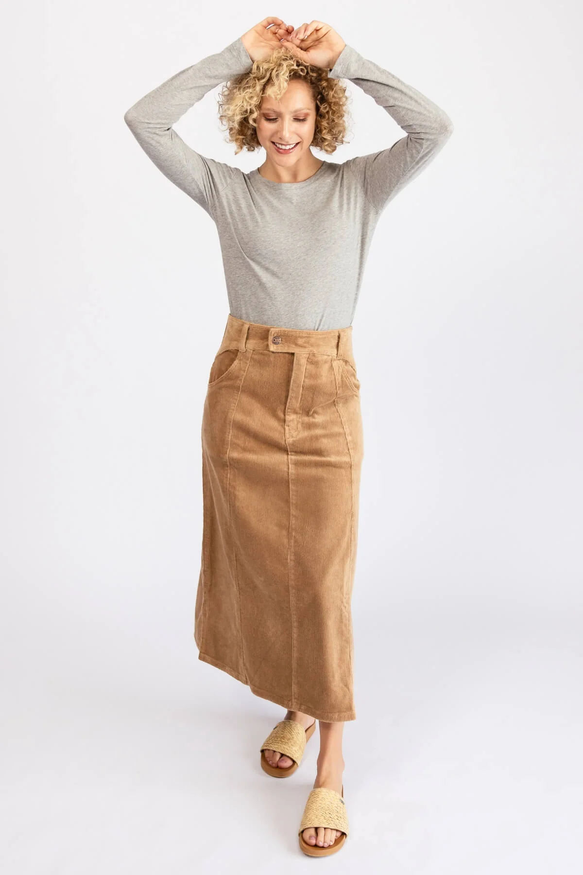 Corduroy Maxi Skirt - Image 9