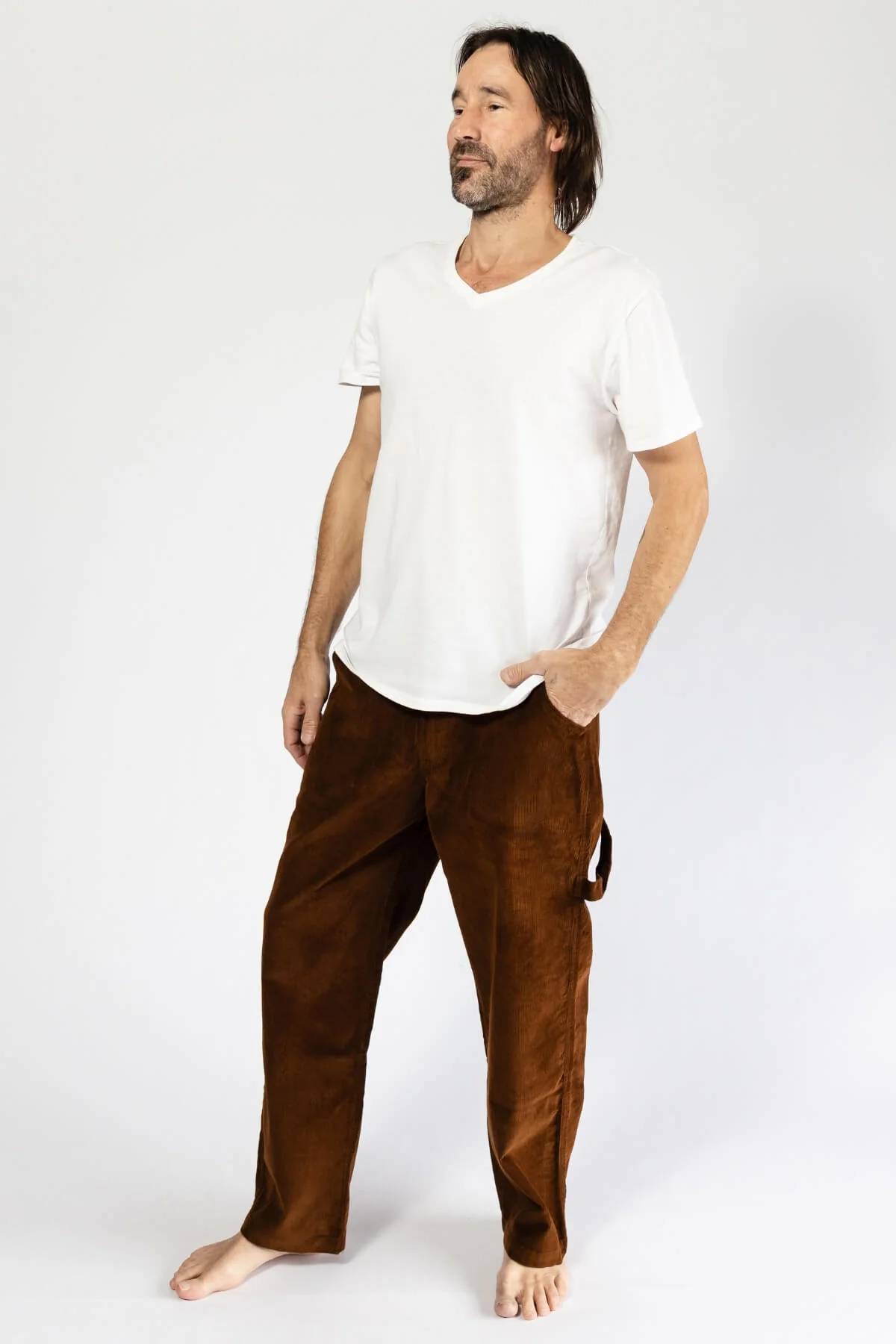 Corduroy Trousers - Walnut - Image 3