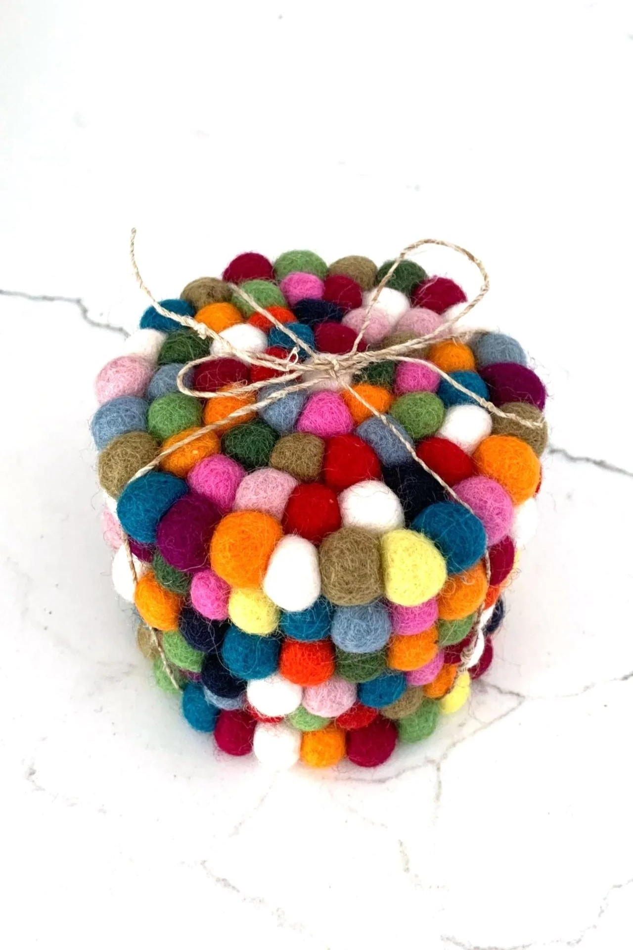 Felt Ball Coasters - Multicolour - Image 3