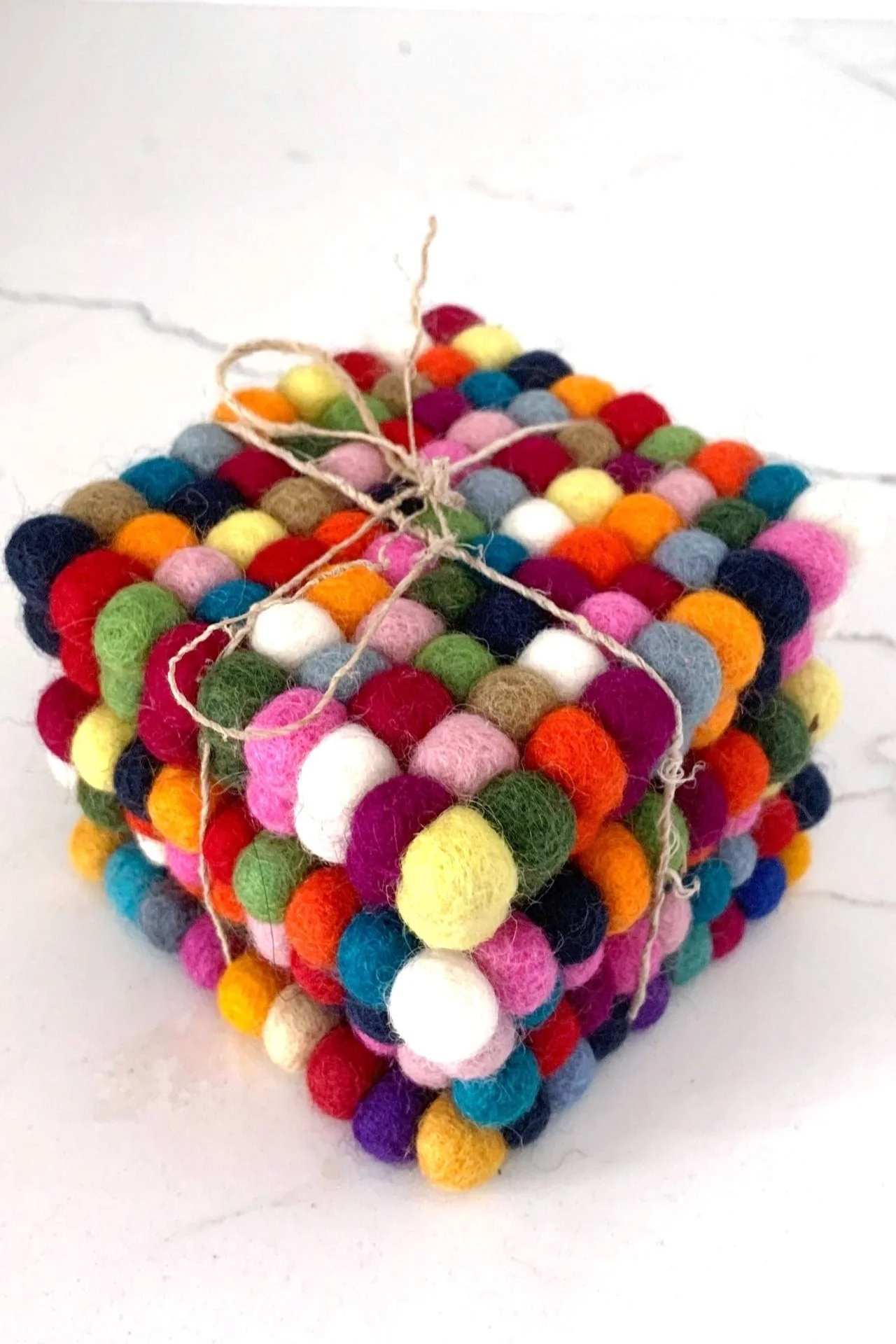 Felt Ball Coasters - Multicolour - Image 4