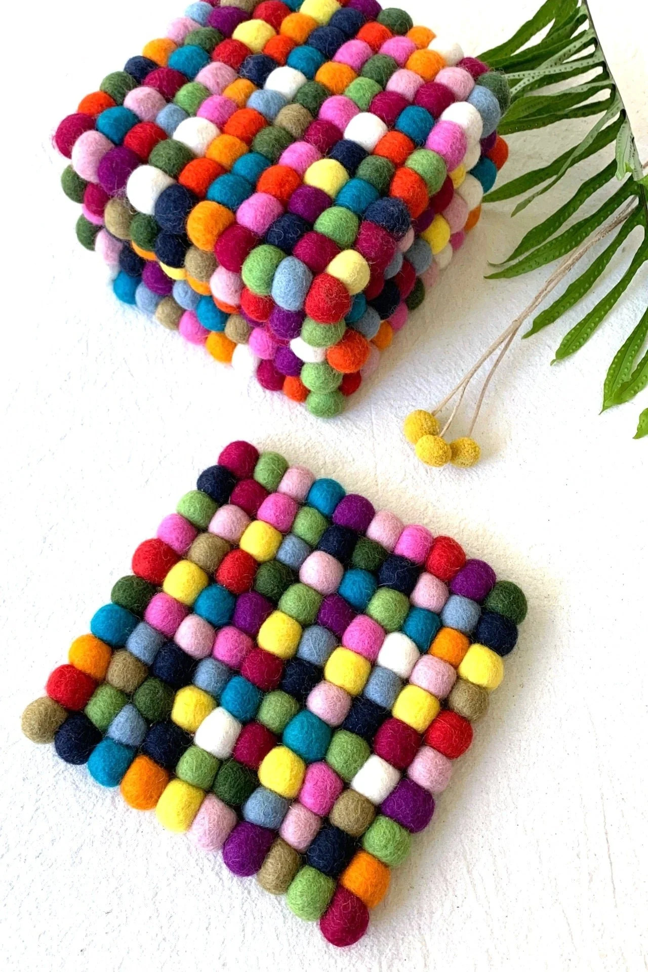 Felt Ball Trivet - Multicolour - Image 4