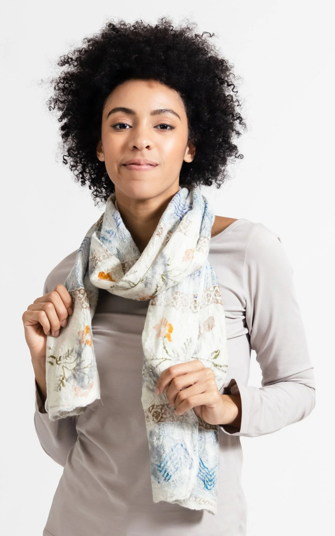 Felt + Silk Scarf - Image 15