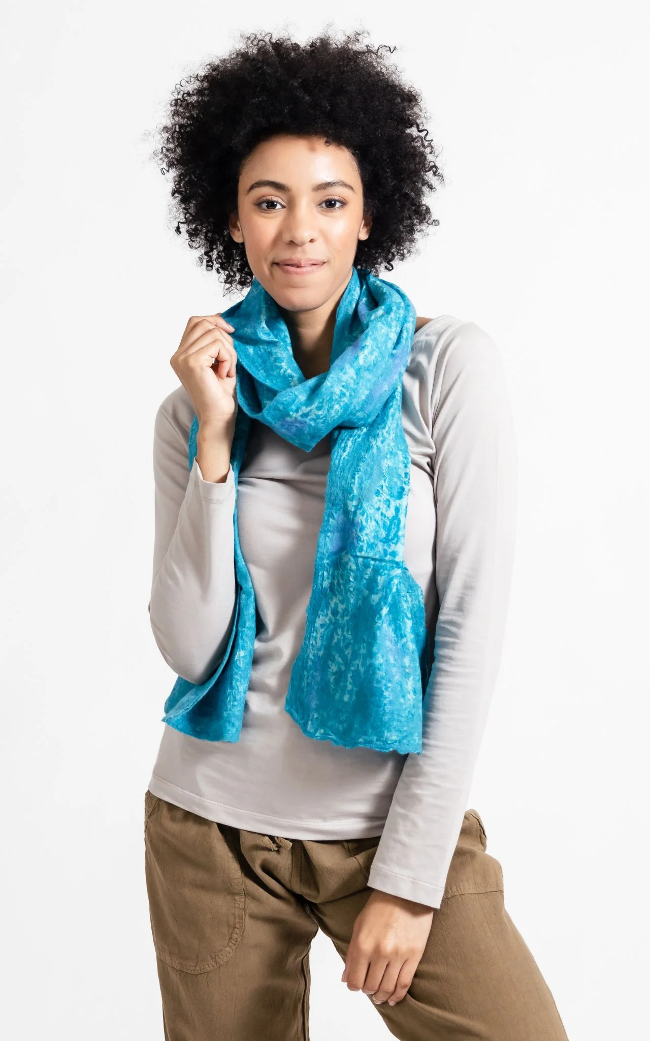 Felt + Silk Scarf - Image 18