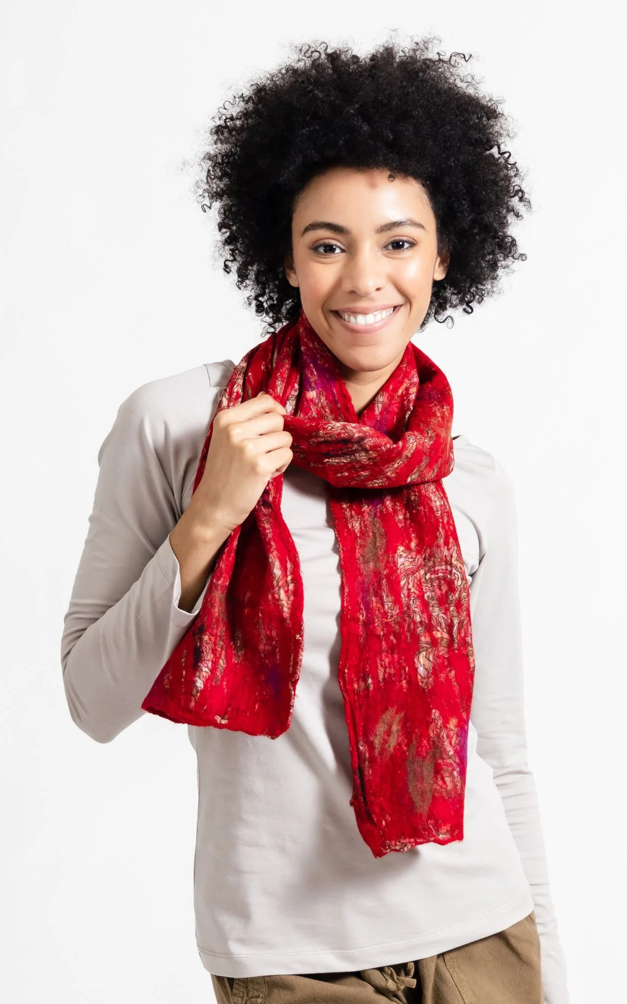 Felt + Silk Scarf - Image 19