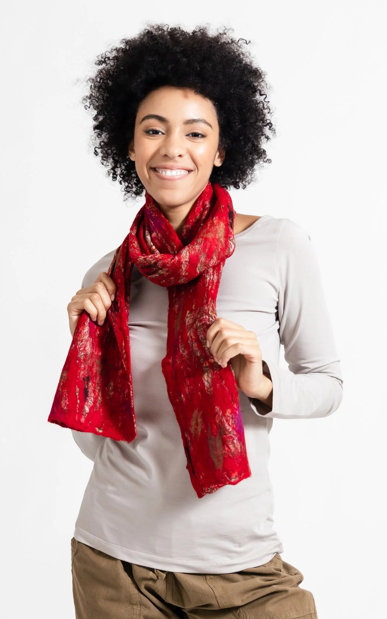 Felt + Silk Scarf - Image 21