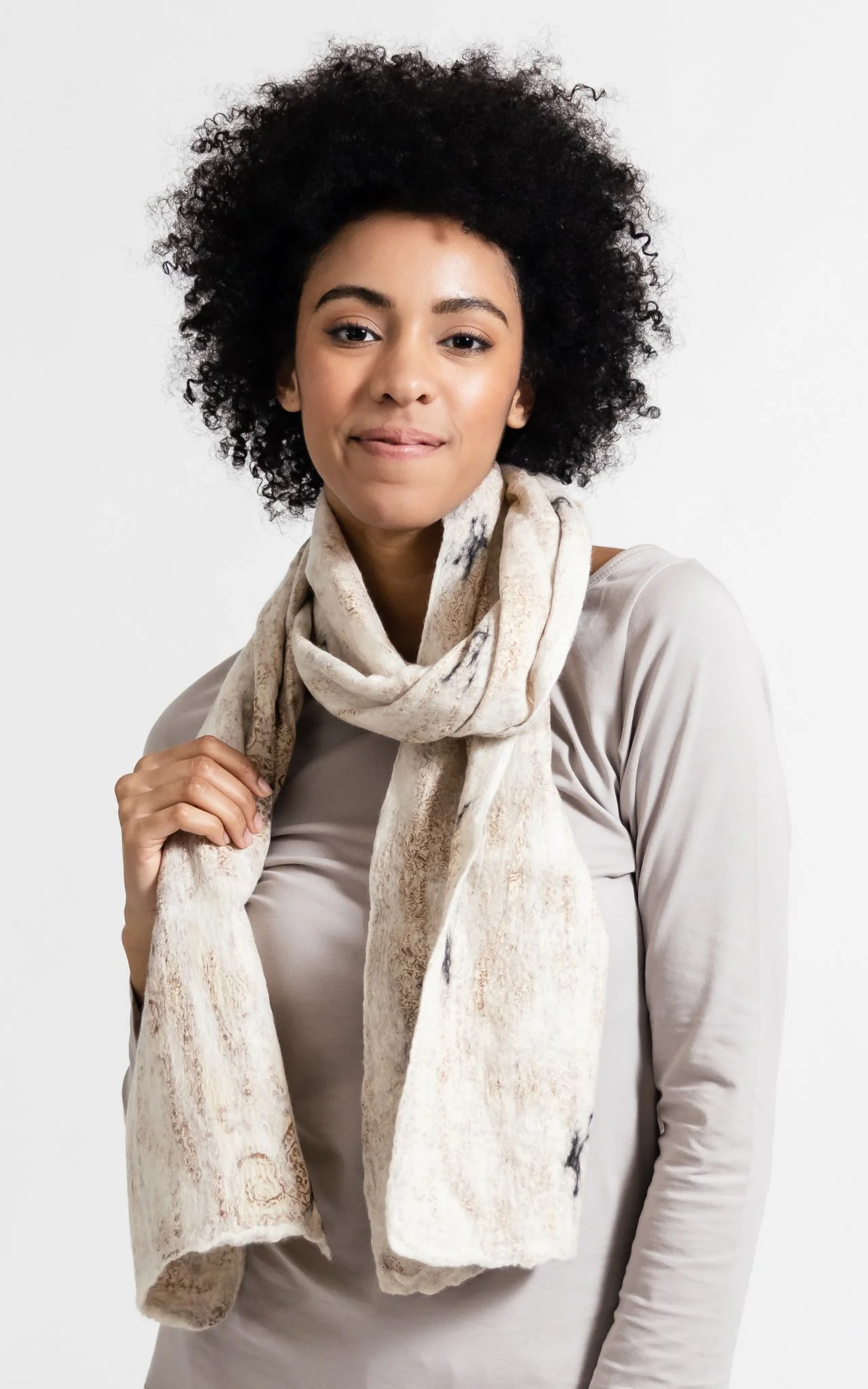 Felt + Silk Scarf - Image 22