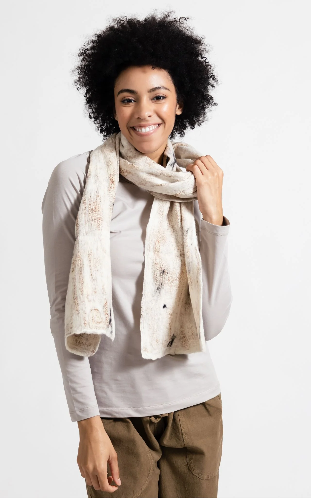 Felt + Silk Scarf - Image 24
