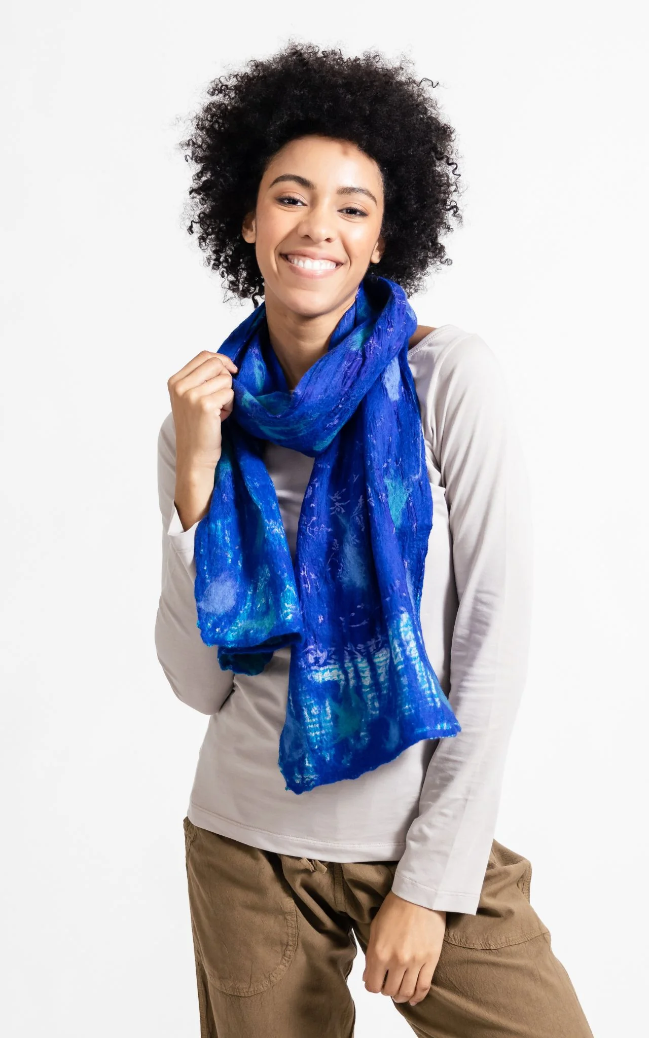 Felt + Silk Scarf - Image 9