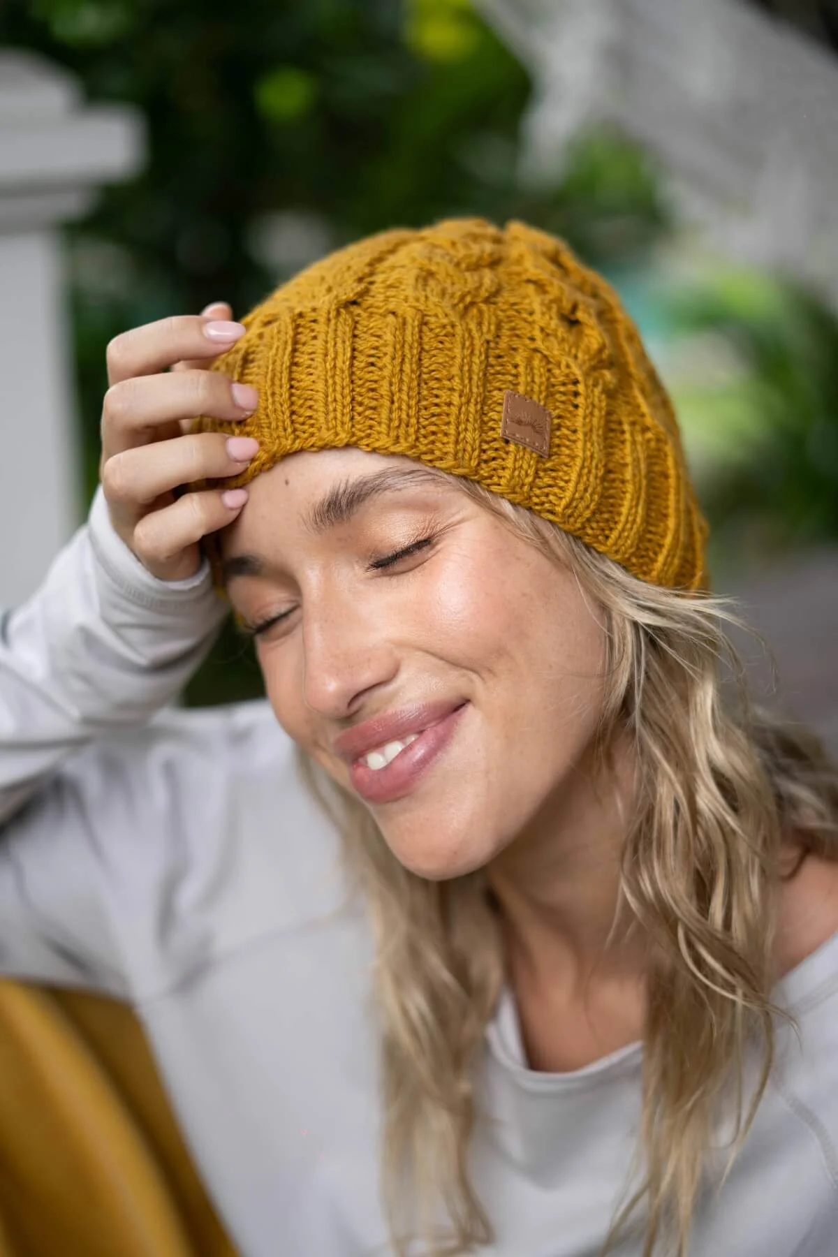 Cable Knit Beanie - Image 9