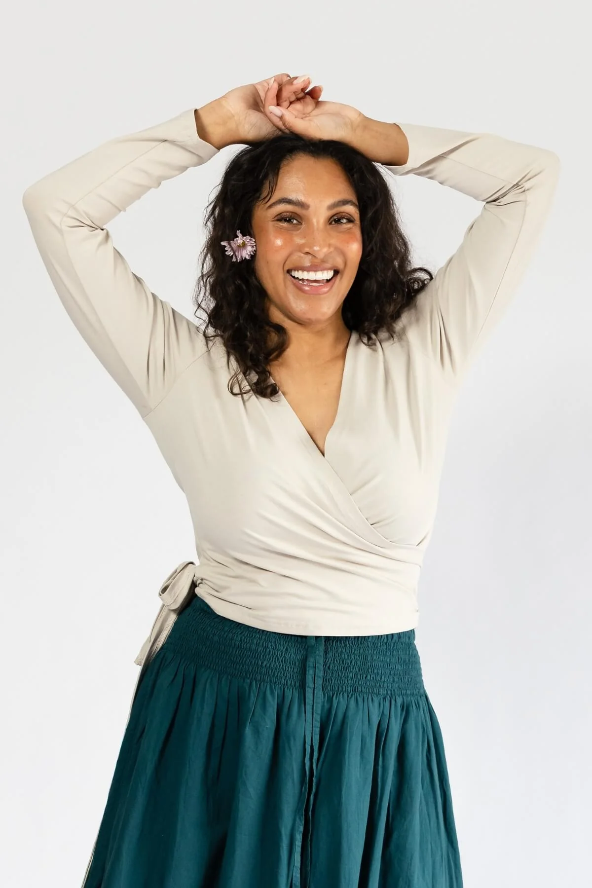 Organic Wrap Top - Long Sleeve - Image 17