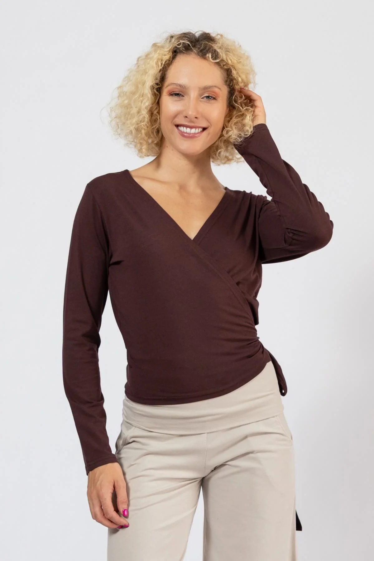 Organic Wrap Top - Long Sleeve - Image 20
