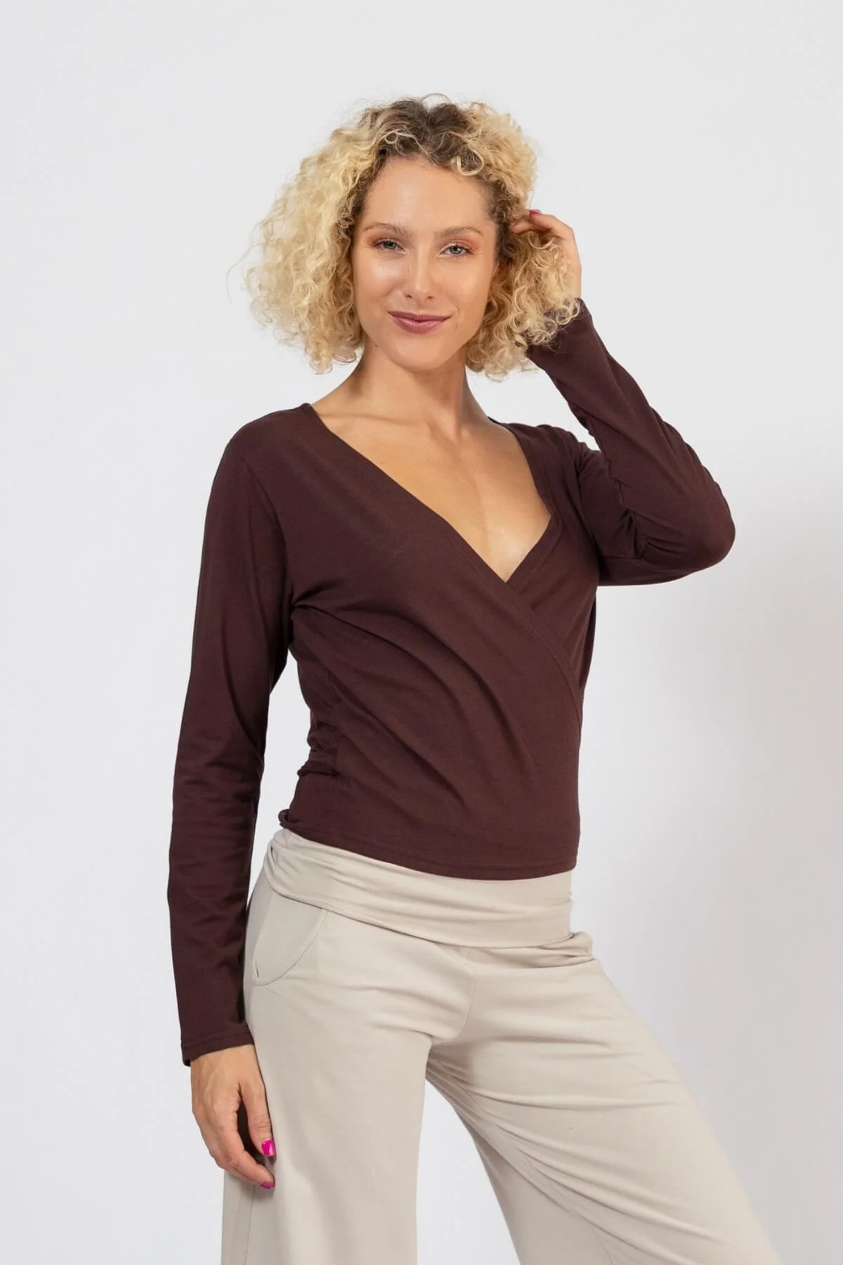 Organic Wrap Top - Long Sleeve - Image 23