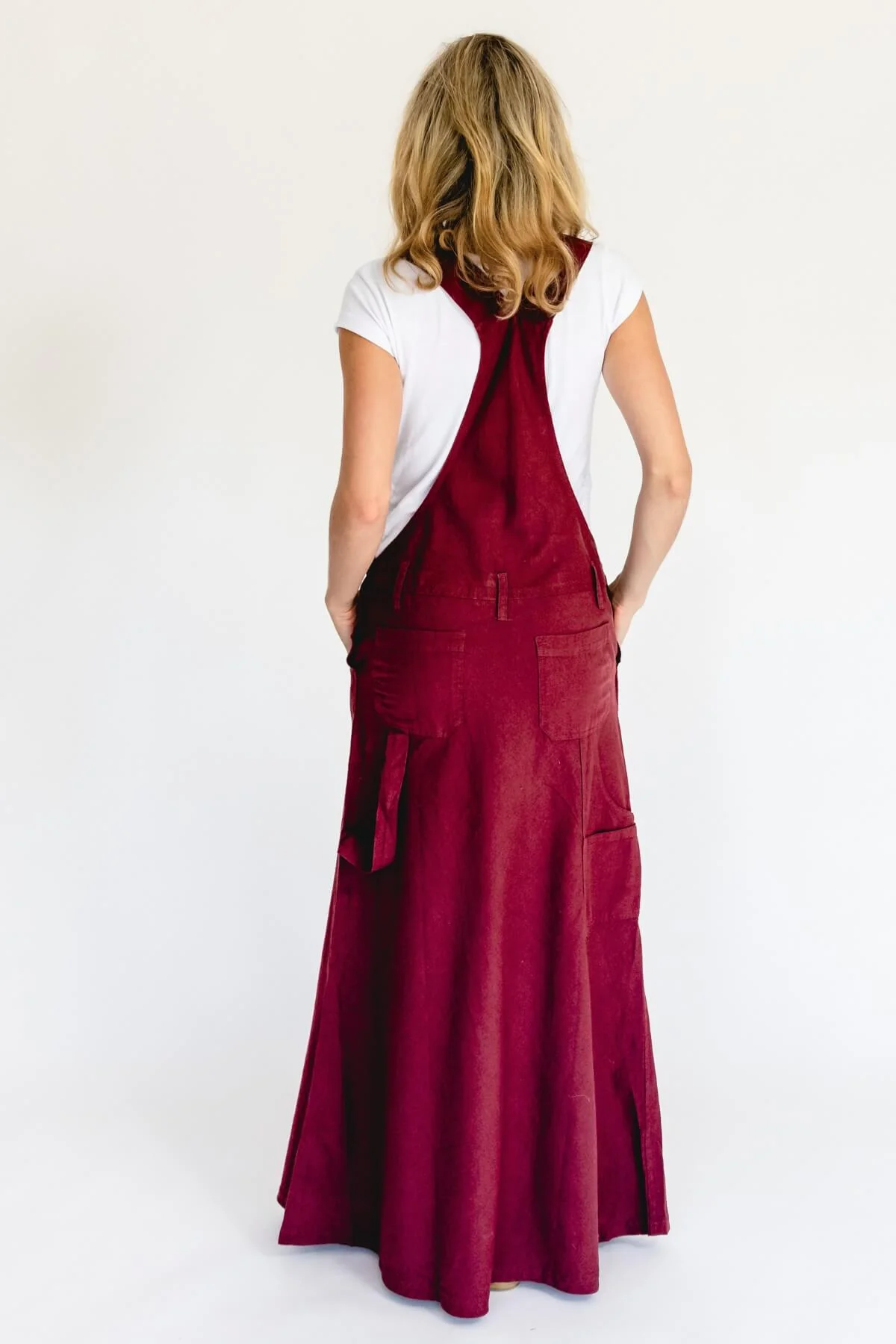 Overall Maxi Dress - Berry - Image 5