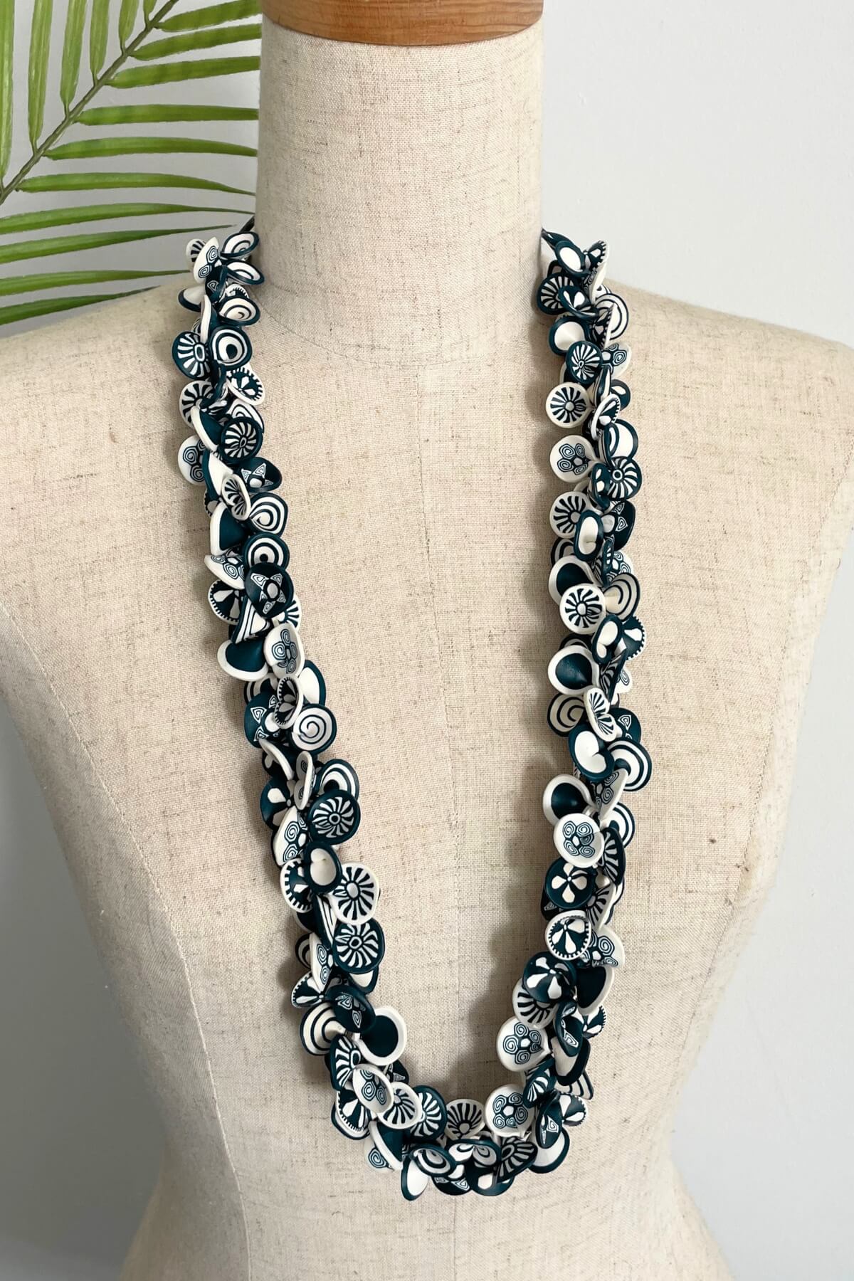Petal Necklace - Navy