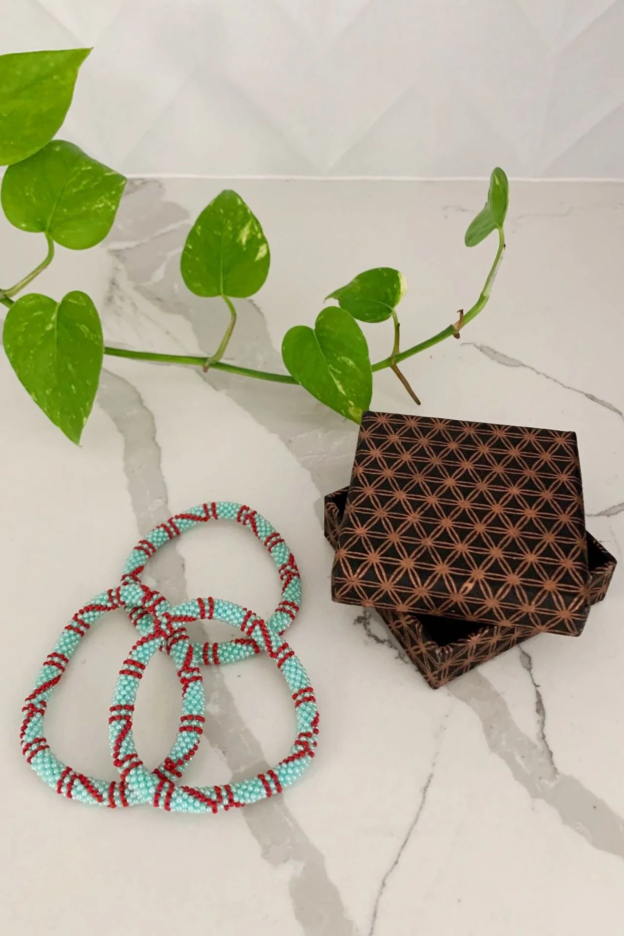 Rolling Beaded Bracelet - Latigo - Image 3