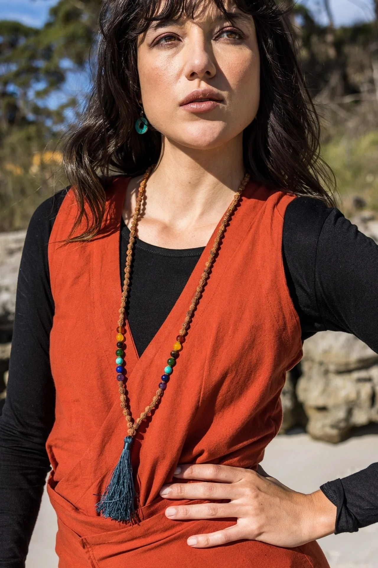 Rudraksha Seed Mala - Seven Chakra - Image 3