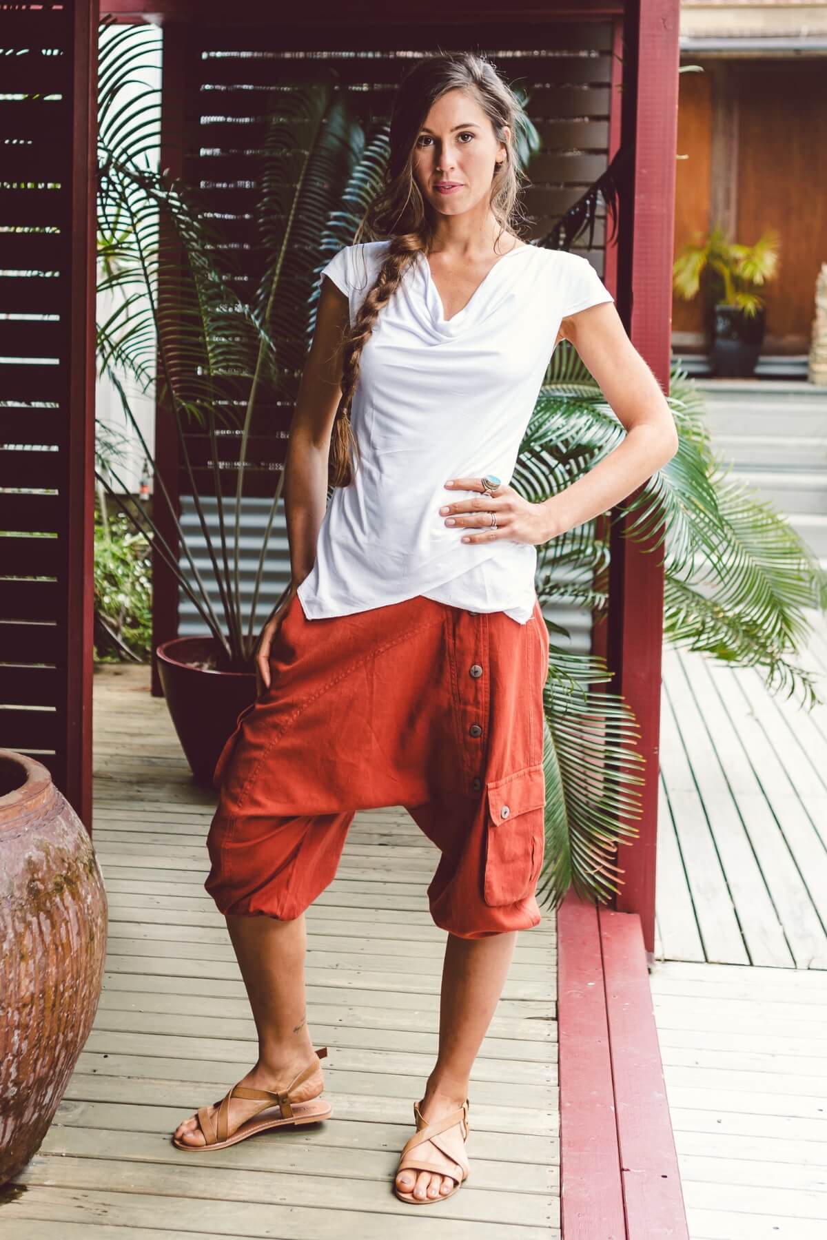 Short Drop Crotch Pants - Image 8