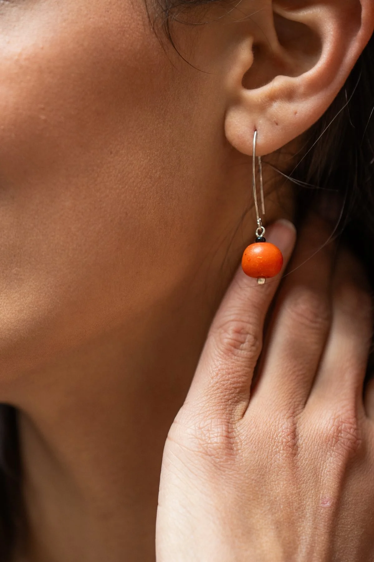 Single Drop Earrings - Spice - Image 2
