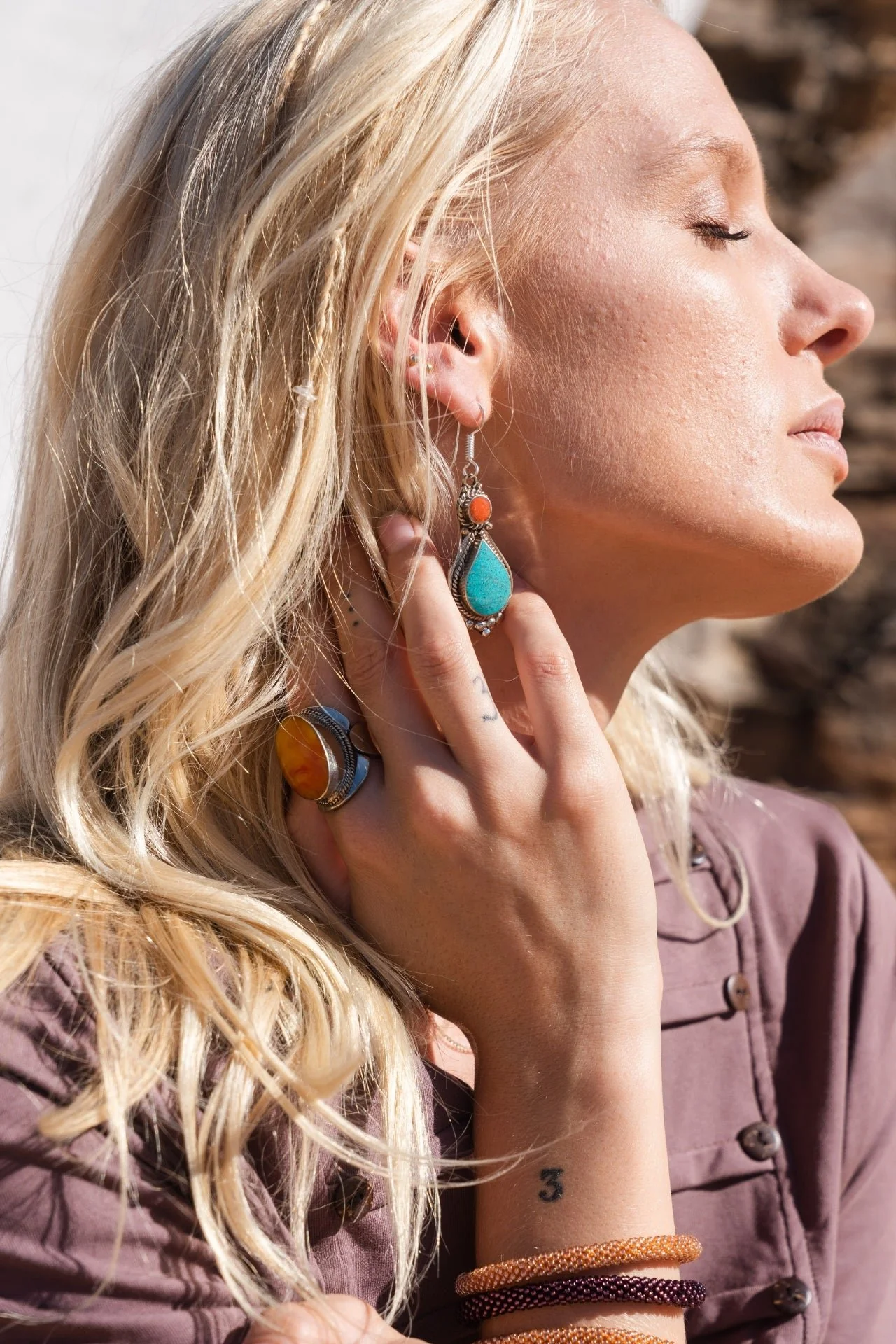 Tibetan Earrings - Hita - Image 5