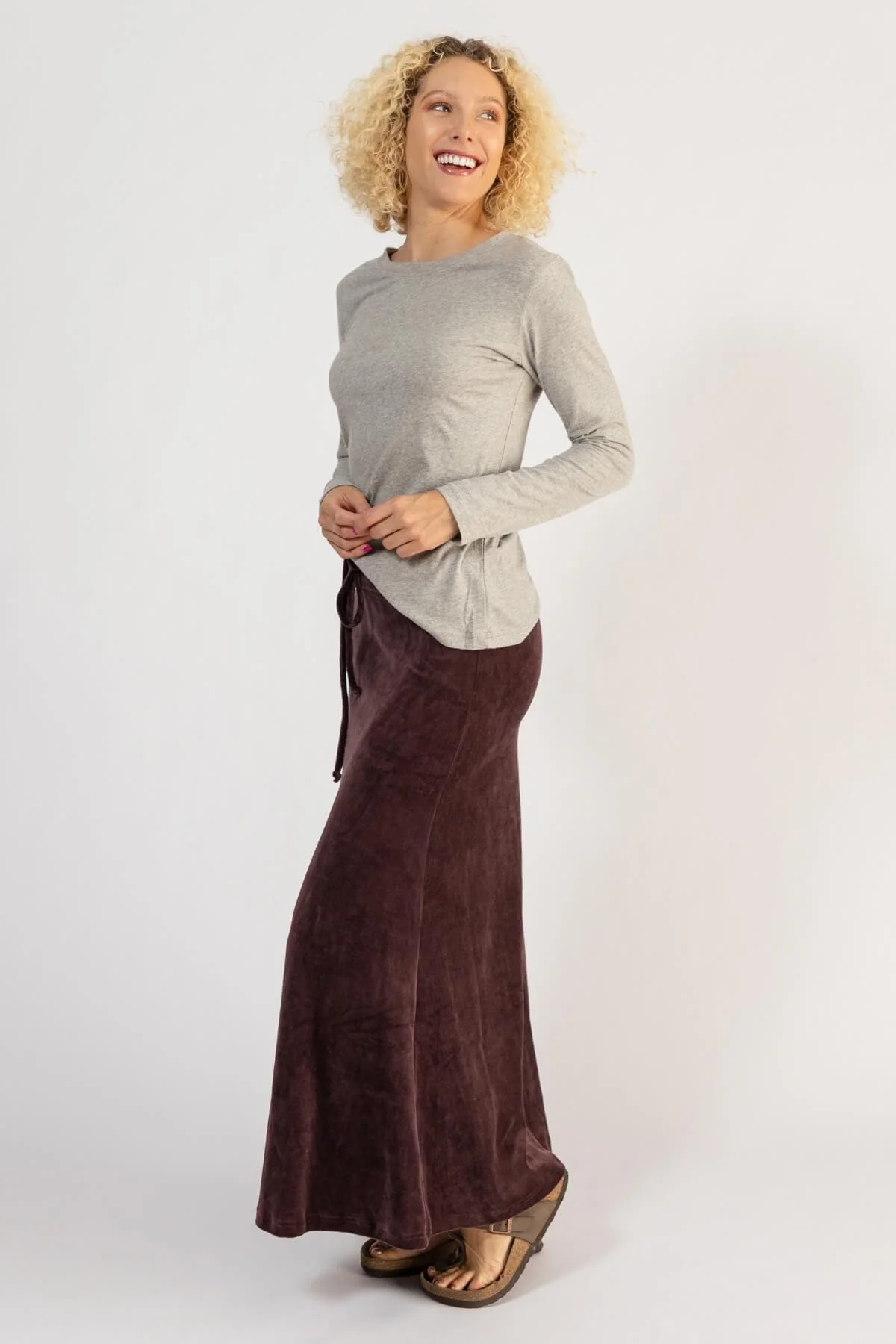 Velvet Maxi Skirt - Image 13
