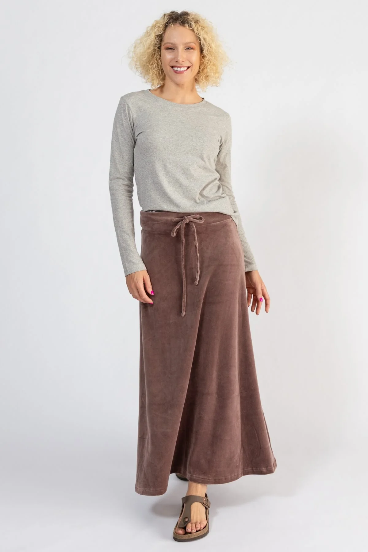Velvet Maxi Skirt - Image 15