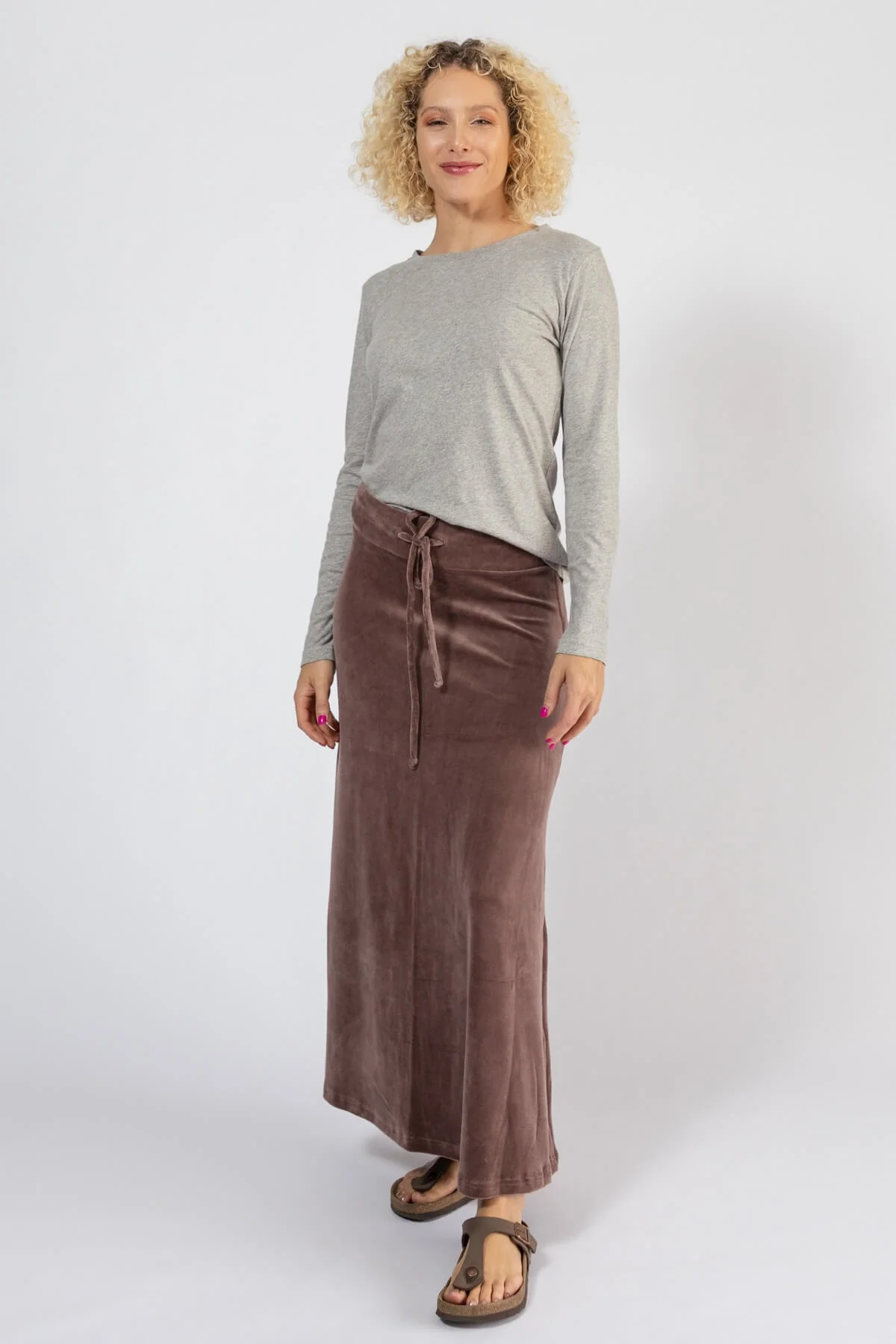 Velvet Maxi Skirt - Image 17