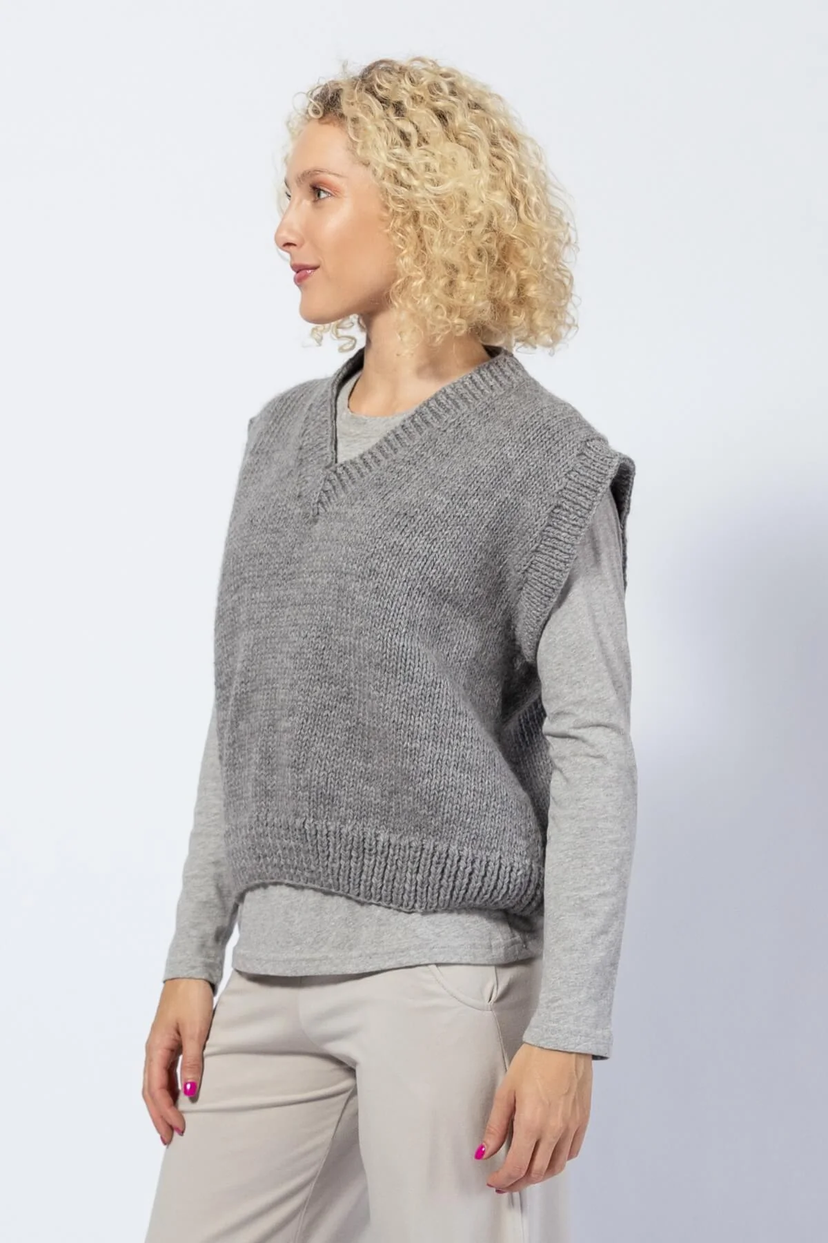 Cropped Merino Vest - Image 16